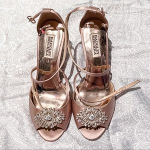 Badgley Mischka Blush Wedges